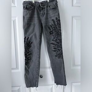 We The Free Boho jeans with flower motifs